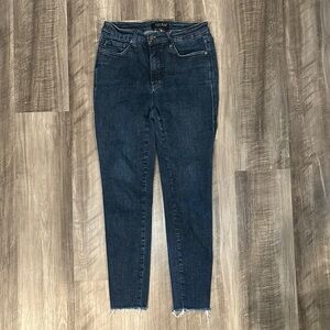Judy Blue High Waist Control Top Raw Hem Skinny Jeans - 9/29